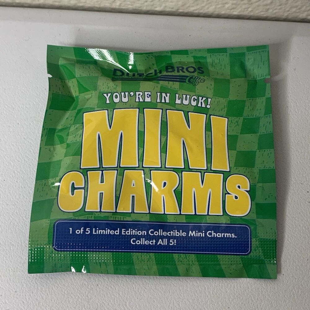 (1) Dutch Bros Coffee Mystery MINI CHARMS Sealed Green Package